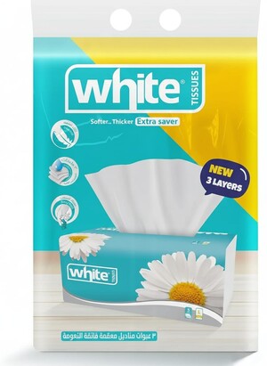 3 مناديل سحب وايت 500 منديل