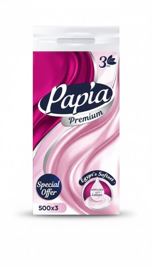 3 مناديل بابيا سحب 500 منديل 3 طبقة