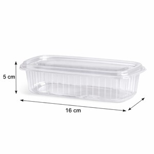 10 علب شفاف مفصلي 750 جرام